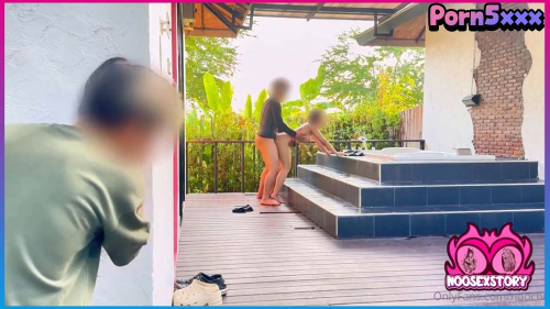 แอบดูสาวโดนผัวเย็ดหี น้อง noochii น้ำแรกไม่ถึงใจ ไอ้หนุ่ม ilovesexary เลยมาอาสายืนซอยหี โทดนะเพือนเมียมึงเด็ดจริง